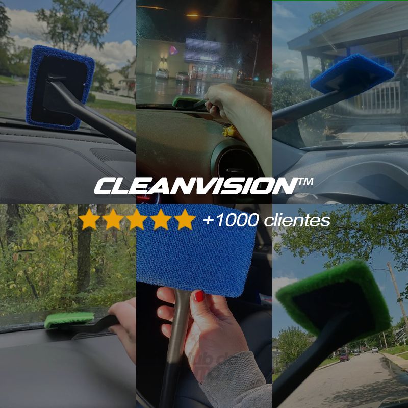 CleanVision™ Limpador de Parabrisa 180° Portátil Longo Alcance