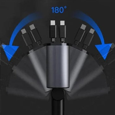 TurboCharge Nivus™ Carregador Retrátil Ultra Rápido - (🔥 Último Dia Promoção 50% OFF!)