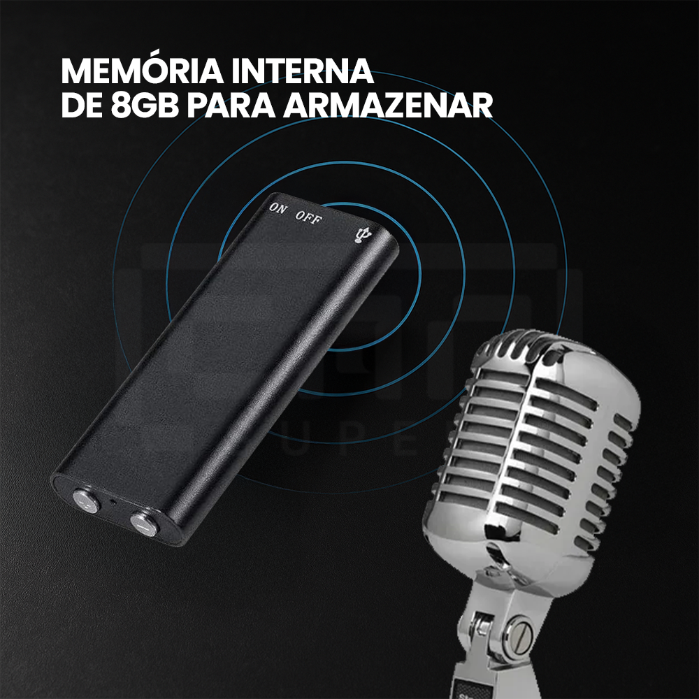 RECPro™ NivusMini Gravador de Voz Automático