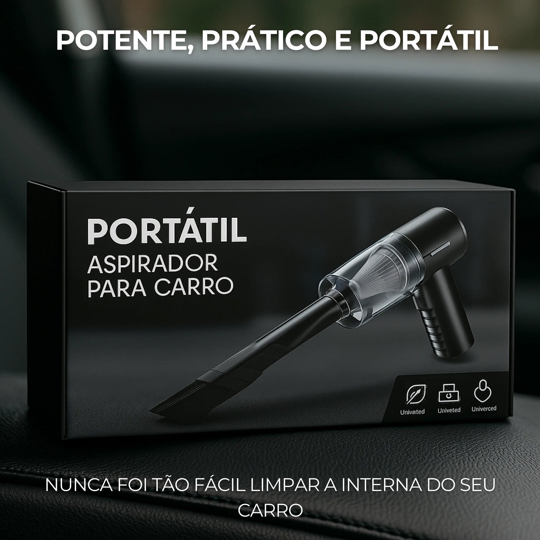Mini Aspirador Portátil para Carro