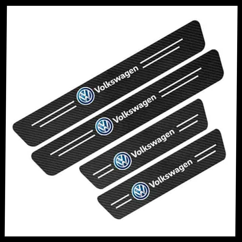 CarbonFilm™ Protetor de Soleira Anti-risco Premium - 4 Pçs