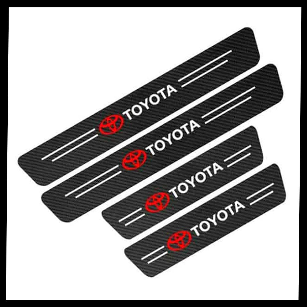 CarbonFilm™ Protetor de Soleira Anti-risco Premium - 4 Pçs