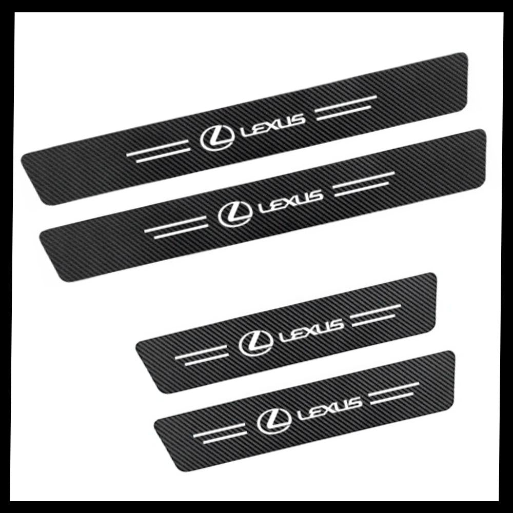 CarbonFilm™ Protetor de Soleira Anti-risco Premium - 4 Pçs