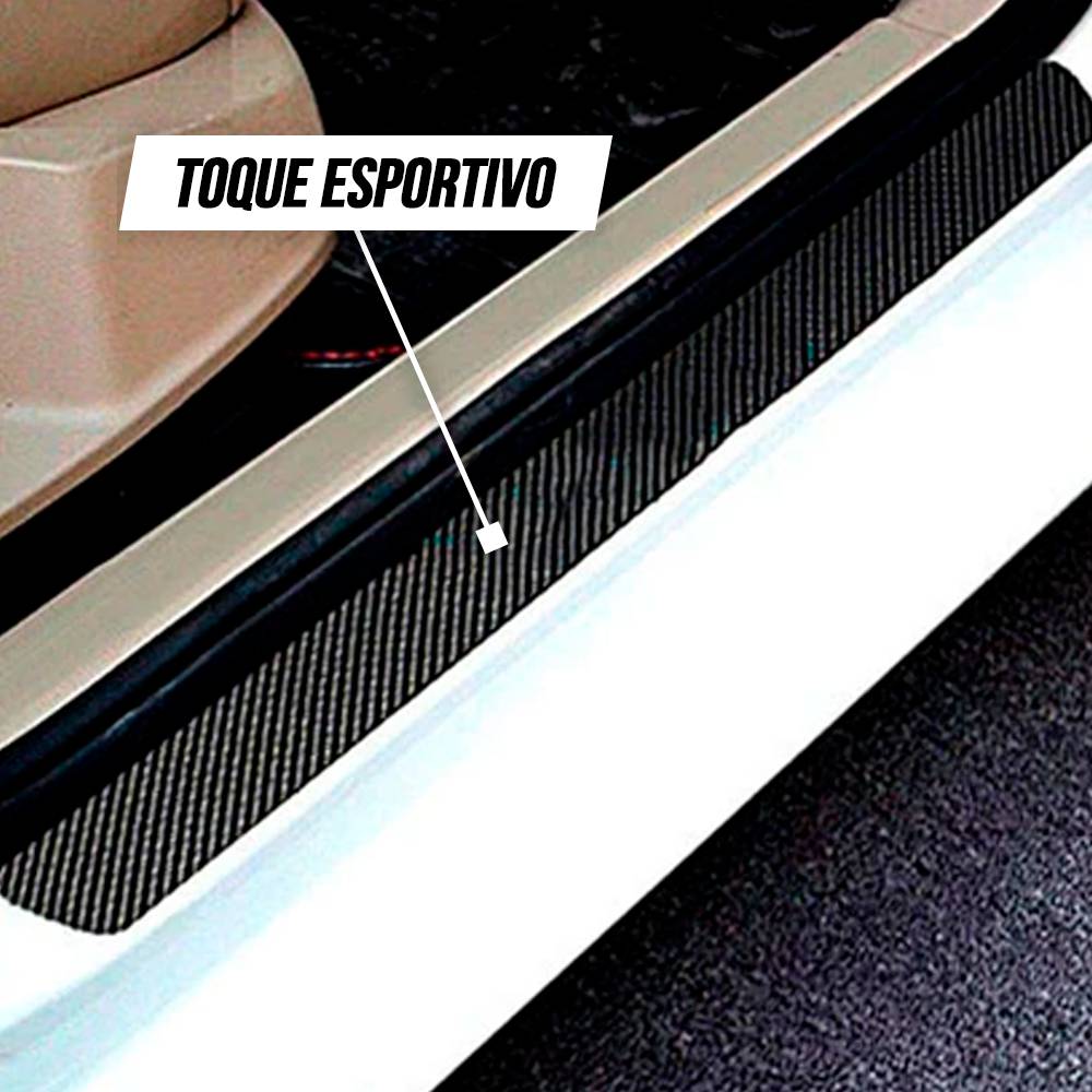 CarbonFilm™ Protetor de Soleira Anti-risco Premium - 4 Pçs