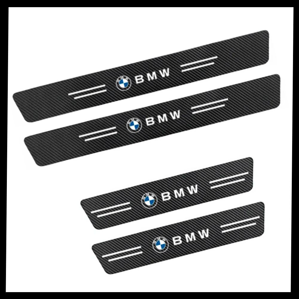 CarbonFilm™ Protetor de Soleira Anti-risco Premium - 4 Pçs