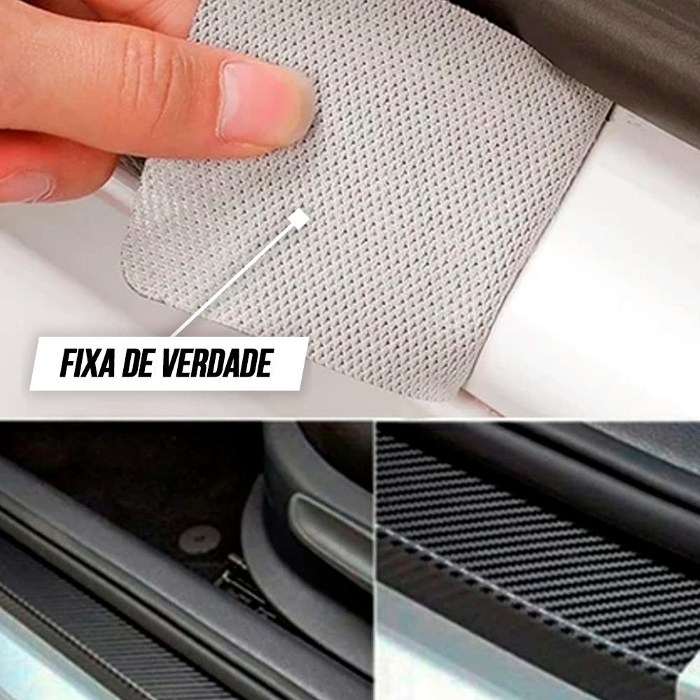 CarbonFilm™ Protetor de Soleira Anti-risco Premium - 4 Pçs