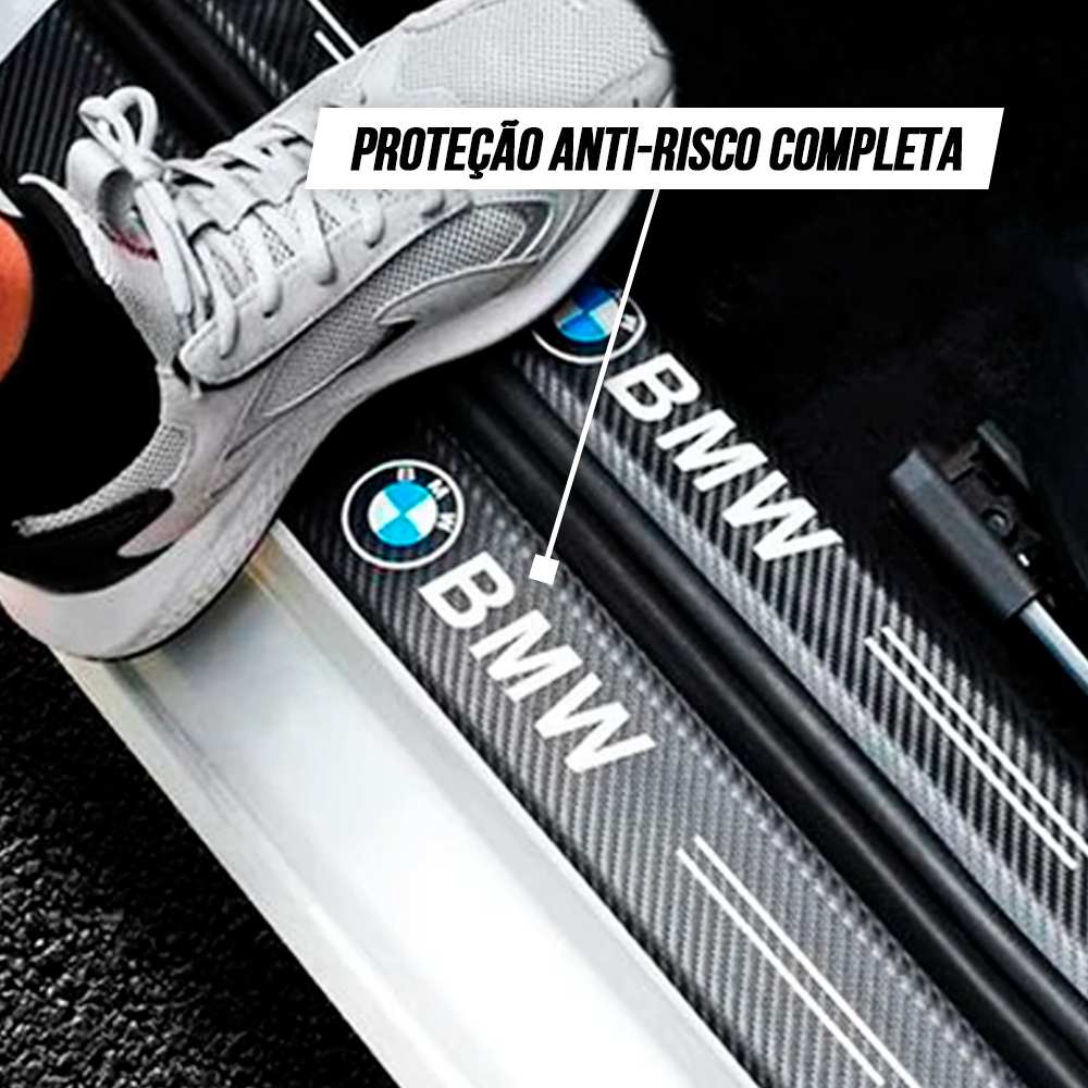 CarbonFilm™ Protetor de Soleira Anti-risco Premium - 4 Pçs
