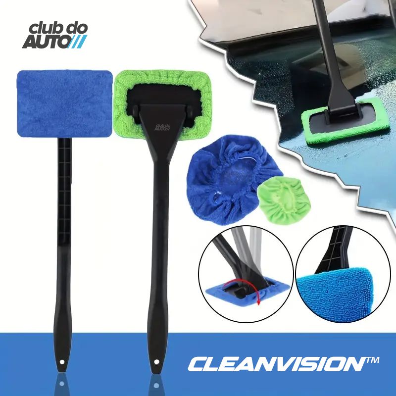 CleanVision™ Limpador de Parabrisa 180° Portátil Longo Alcance