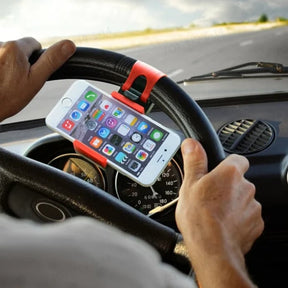 VoltCar CarSuper™ Universal Steering Wheel Phone Holder - (🔥Last Day of 50% OFF Promotion!)