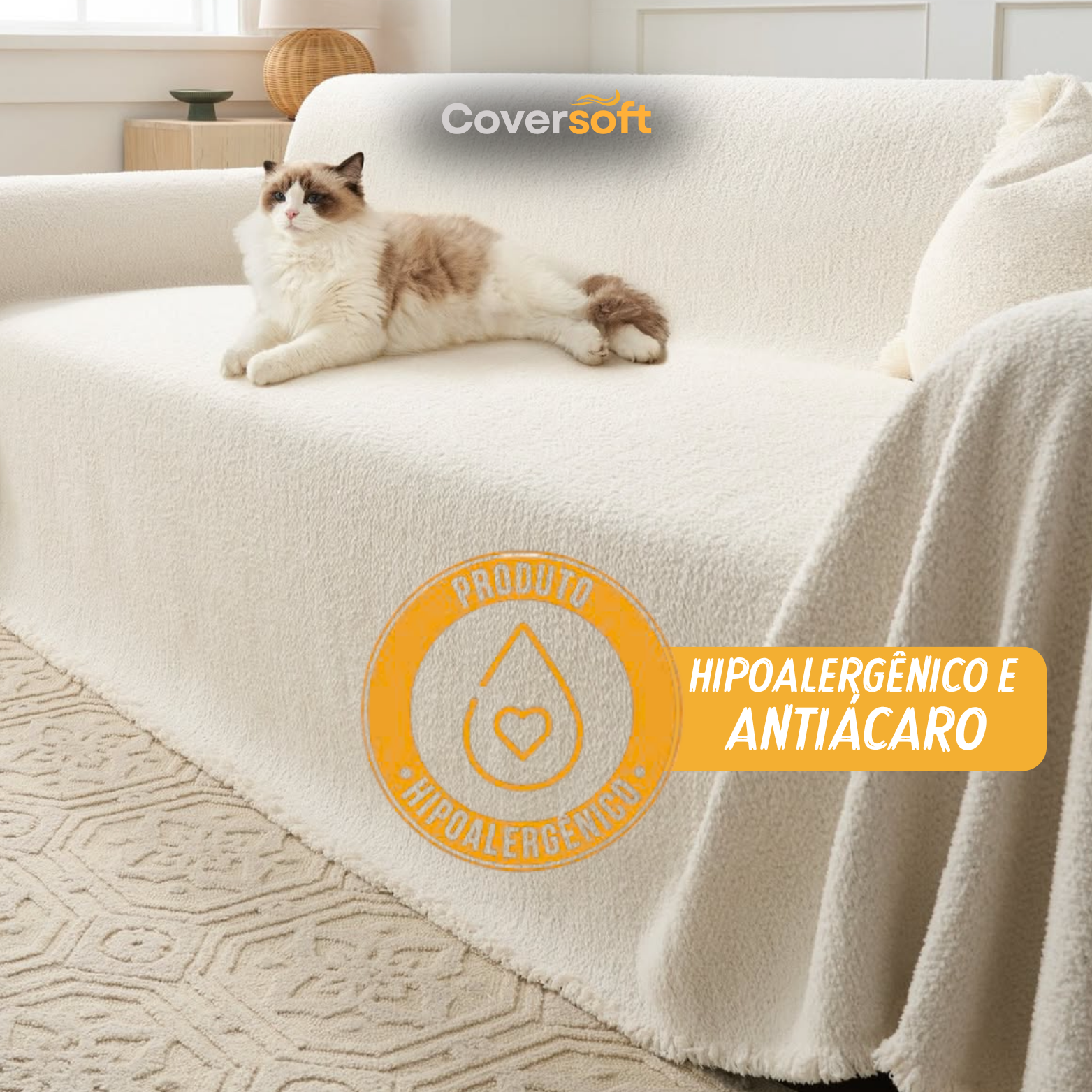 [COMPRE 1, LEVE 3] Cover Soft™ - Capa de Sofá + BRINDE 2 Capas de Almofada