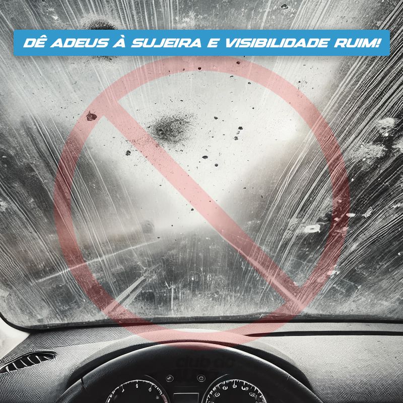 CleanVision™ Limpador de Parabrisa 180° Portátil Longo Alcance