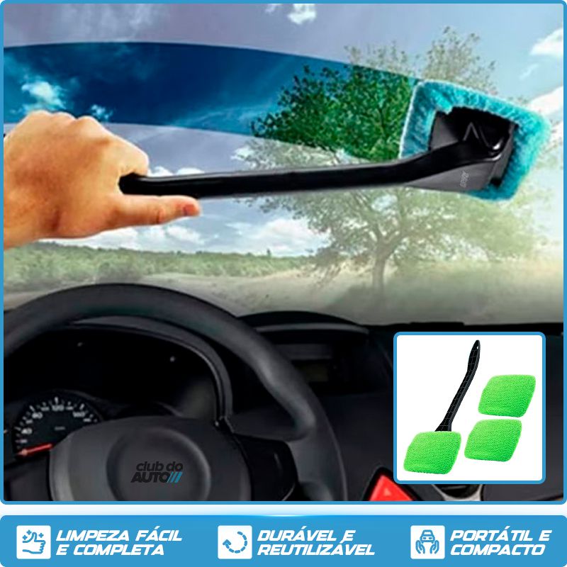 CleanVision™ Limpador de Parabrisa 180° Portátil Longo Alcance