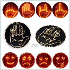 LED Expressões Gestuais Divertidas para Carros