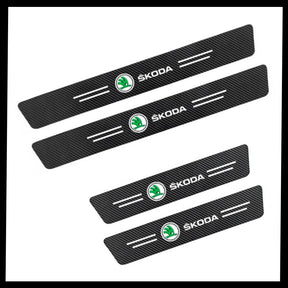 CarbonFilm™ Protetor de Soleira Anti-risco Premium - 4 Pçs