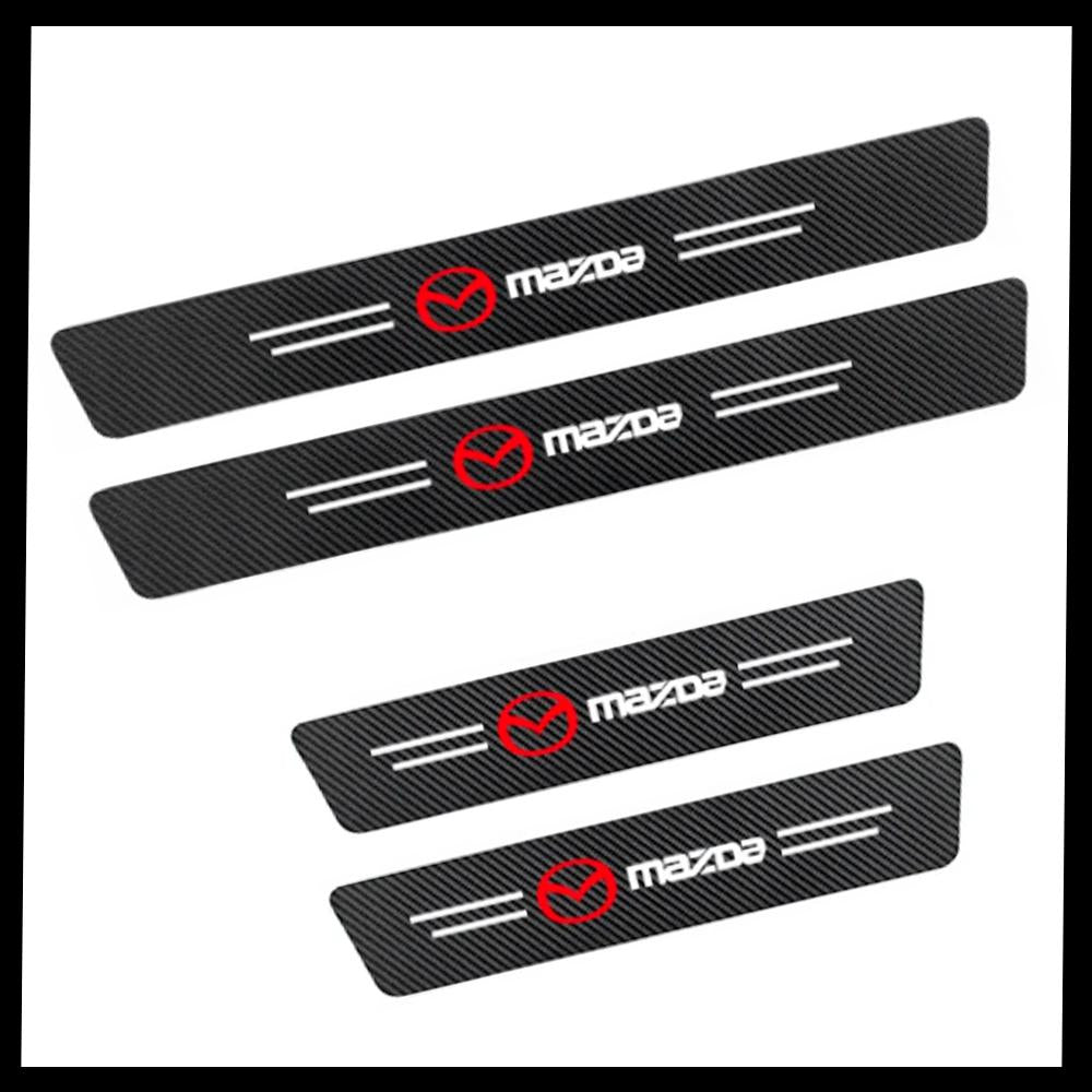 CarbonFilm™ Protetor de Soleira Anti-risco Premium - 4 Pçs