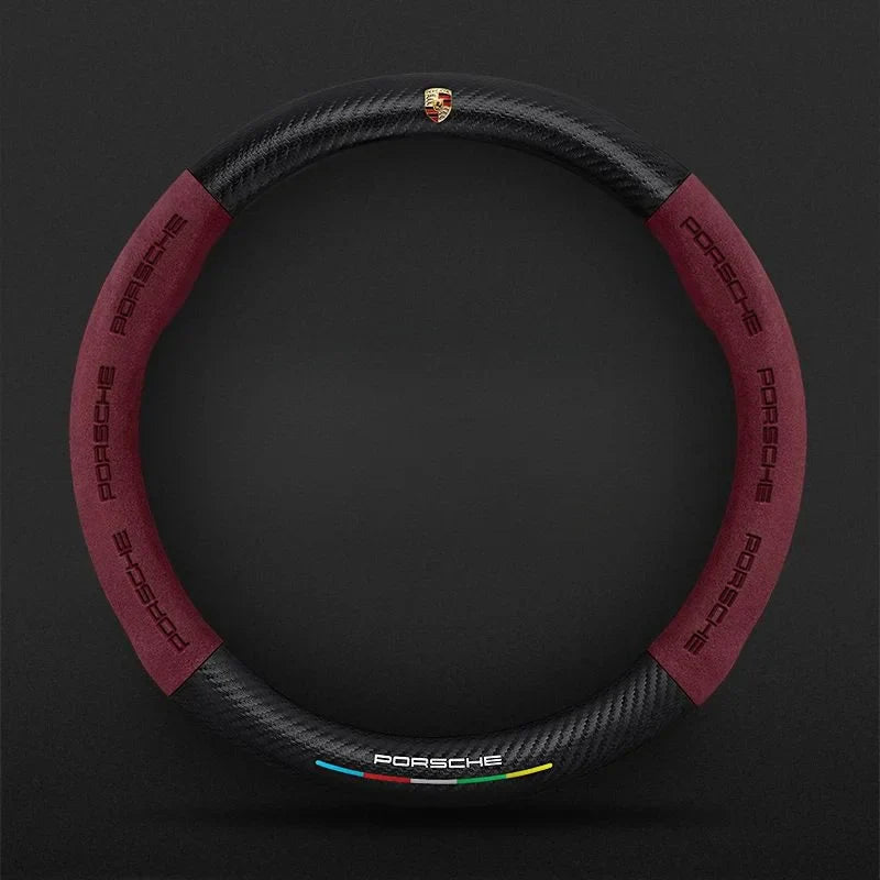 CarbonSuede Nivus™ Capa de Volante em Carbono com Suede - (🔥 Último Dia Frete Grátis )