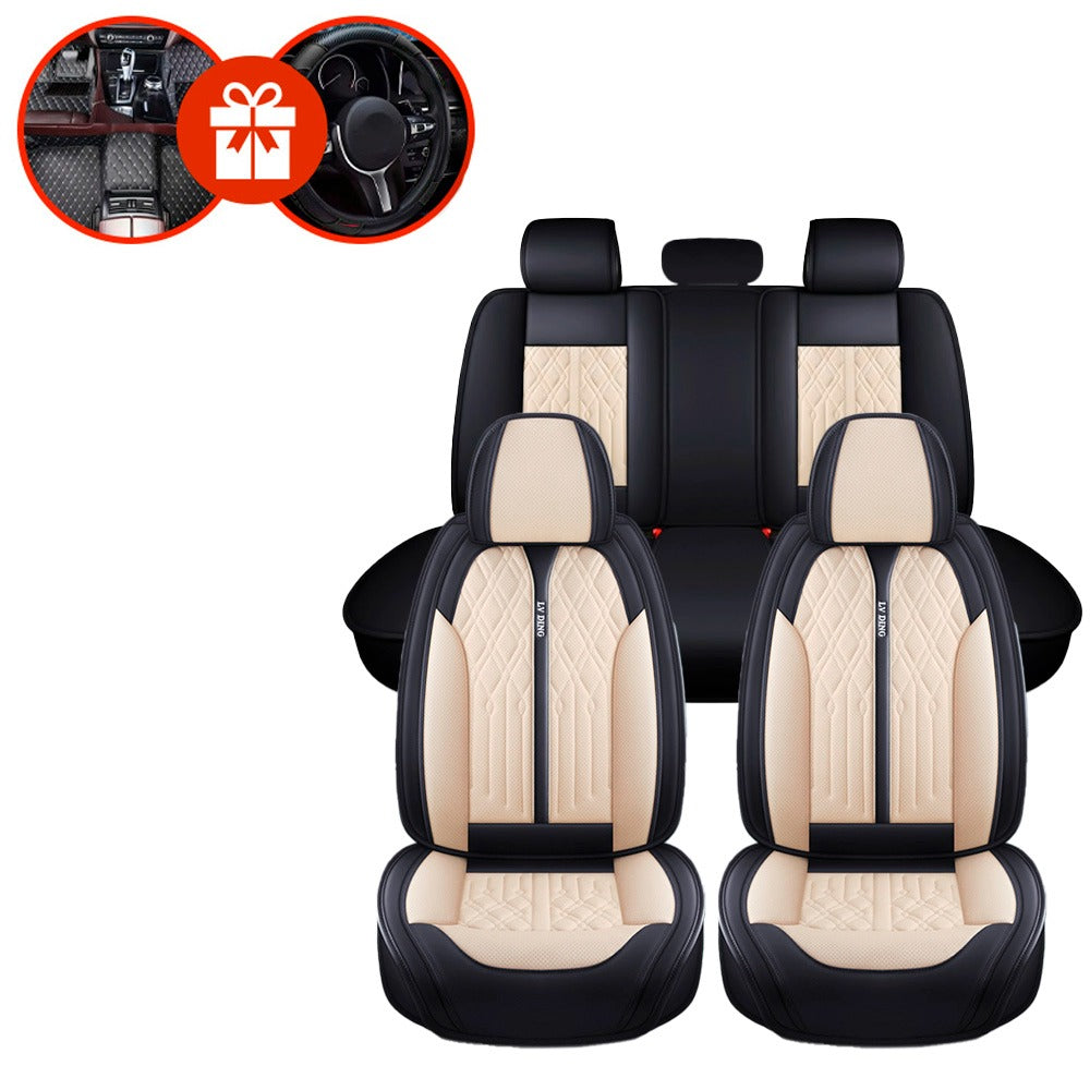 Capa Completa Automotiva Universal Aureon em Couro Legítimo e AirBag +BRINDES: Tapete e Capa Para Volante