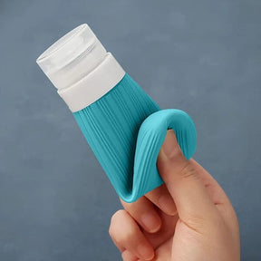 Kit 4 Frascos de Silicone Para Viagem | Anti-Vazamento